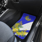 Canterbury Bankstown Bulldogs Car Mats Golden Wattle Floral Polynesian - Australian Flower - Rugby Mascot