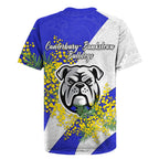 Canterbury Bankstown Bulldogs Rugby Jersey Golden Wattle Floral Polynesian - Australian Flower - Rugby Mascot