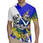 Canterbury Bankstown Bulldogs Rugby Jersey Golden Wattle Floral Polynesian - Australian Flower - Rugby Mascot