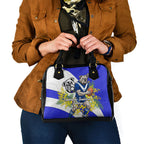 Canterbury Bankstown Bulldogs Shoulder Handbag Golden Wattle Floral Polynesian - Australian Flower - Rugby Mascot
