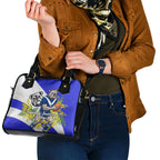 Canterbury Bankstown Bulldogs Shoulder Handbag Golden Wattle Floral Polynesian - Australian Flower - Rugby Mascot