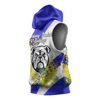 Canterbury Bankstown Bulldogs Sleeveless Hoodie Golden Wattle Floral Polynesian - Australian Flower - Rugby Mascot