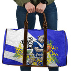 Canterbury Bankstown Bulldogs Travel Bag Golden Wattle Floral Polynesian - Australian Flower - Rugby Mascot