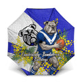 Canterbury Bankstown Bulldogs Umbrella Golden Wattle Floral Polynesian - Australian Flower - Rugby Mascot