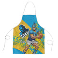 Gold Coast Titans Apron Golden Wattle Floral Polynesian - Australian Flower - Rugby Mascot