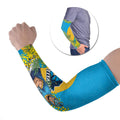 Gold Coast Titans Arm Sleeves Golden Wattle Floral Polynesian - Australian Flower - Rugby Mascot