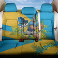 Gold Coast Titans Back Car Seat Cover Golden Wattle Floral Polynesian - Australian Flower - Rugby Mascot