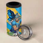 Gold Coast Titans 4 in 1 Can Cooler Tumbler Golden Wattle Floral Polynesian - Australian Flower - Rugby Mascot