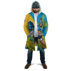 Gold Coast Titans Cloak Golden Wattle Floral Polynesian - Australian Flower - Rugby Mascot