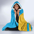 Gold Coast Titans Hooded Blanket Golden Wattle Floral Polynesian - Australian Flower - Rugby Mascot