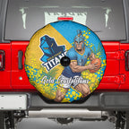 Gold Coast Titans Spare Tire Cover Golden Wattle Floral Polynesian - Australian Flower - Rugby Mascot