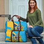 Gold Coast Titans Travel Bag Golden Wattle Floral Polynesian - Australian Flower - Rugby Mascot