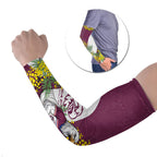 Manly Warringah Sea Eagles Arm Sleeves Golden Wattle Floral Polynesian - Australian Flower - Rugby Mascot