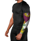 Manly Warringah Sea Eagles Arm Sleeves Golden Wattle Floral Polynesian - Australian Flower - Rugby Mascot