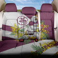 Manly Warringah Sea Eagles Back Car Seat Cover Golden Wattle Floral Polynesian - Australian Flower - Rugby Mascot