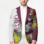 Manly Warringah Sea Eagles Blazer Golden Wattle Floral Polynesian - Australian Flower - Rugby Mascot