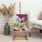 Manly Warringah Sea Eagles Canvas Wall Art Golden Wattle Floral Polynesian - Australian Flower - Rugby Mascot