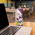 Manly Warringah Sea Eagles Skinny Tumbler Golden Wattle Floral Polynesian - Australian Flower - Rugby Mascot
