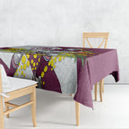Manly Warringah Sea Eagles Tablecloth Golden Wattle Floral Polynesian - Australian Flower - Rugby Mascot