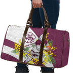 Manly Warringah Sea Eagles Travel Bag Golden Wattle Floral Polynesian - Australian Flower - Rugby Mascot