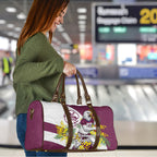 Manly Warringah Sea Eagles Travel Bag Golden Wattle Floral Polynesian - Australian Flower - Rugby Mascot