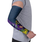 Melbourne Storm Arm Sleeves Golden Wattle Floral Polynesian - Australian Flower - Rugby Mascot
