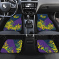 Melbourne Storm Car Mats Golden Wattle Floral Polynesian - Australian Flower - Rugby Mascot