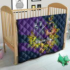 Melbourne Storm Quilt Golden Wattle Floral Polynesian - Australian Flower - Rugby Mascot