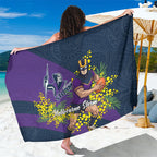 Melbourne Storm Sarong Golden Wattle Floral Polynesian - Australian Flower - Rugby Mascot
