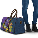 Melbourne Storm Travel Bag Golden Wattle Floral Polynesian - Australian Flower - Rugby Mascot