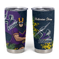 Melbourne Storm Tumbler Cup Golden Wattle Floral Polynesian - Australian Flower - Rugby Mascot
