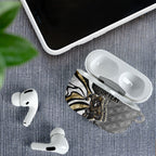 Personalised Collingwood Magpies AirPods Case Trippy Psychedelic Abstract Art Mascot Football Fans