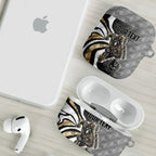 Personalised Collingwood Magpies AirPods Case Trippy Psychedelic Abstract Art Mascot Football Fans