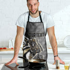 Personalised Collingwood Magpies Apron Trippy Psychedelic Abstract Art Mascot Football Fans