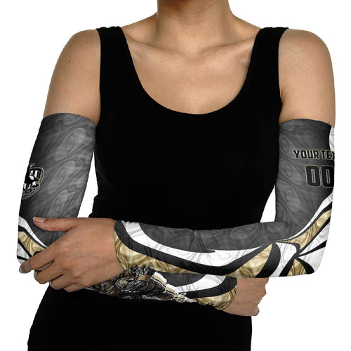 Personalised Collingwood Magpies Arm Sleeves Trippy Psychedelic Abstract Art Mascot Football Fans