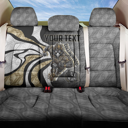 Personalised Collingwood Magpies Back Car Seat Cover Trippy Psychedelic Abstract Art Mascot Football Fans
