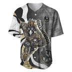 Personalised Collingwood Magpies Baseball Jersey Trippy Psychedelic Abstract Art Mascot Football Fans