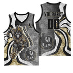 Personalised Collingwood Magpies Basketball Jersey Trippy Psychedelic Abstract Art Mascot Football Fans