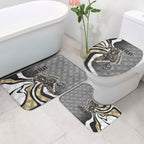 Personalised Collingwood Magpies Bathroom Set Trippy Psychedelic Abstract Art Mascot Football Fans