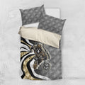Personalised Collingwood Magpies Bedding Set Trippy Psychedelic Abstract Art Mascot Football Fans