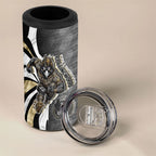 Personalised Collingwood Magpies 4 in 1 Can Cooler Tumbler Trippy Psychedelic Abstract Art Mascot Football Fans