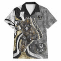 Personalised Collingwood Magpies Hawaiian Shirt Trippy Psychedelic Abstract Art Mascot Football Fans