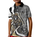 Personalised Collingwood Magpies Kid Polo Shirt Trippy Psychedelic Abstract Art Mascot Football Fans
