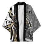 Personalised Collingwood Magpies Kimono Trippy Psychedelic Abstract Art Mascot Football Fans