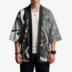 Personalised Collingwood Magpies Kimono Trippy Psychedelic Abstract Art Mascot Football Fans