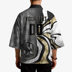 Personalised Collingwood Magpies Kimono Trippy Psychedelic Abstract Art Mascot Football Fans