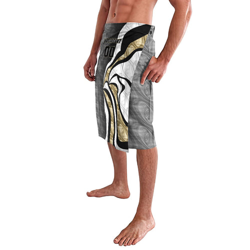 Personalised Collingwood Magpies Lavalava Trippy Psychedelic Abstract Art Mascot Football Fans