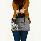 Personalised Collingwood Magpies Leather Bag Trippy Psychedelic Abstract Art Mascot Football Fans