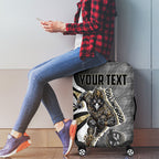 Personalised Collingwood Magpies Luggage Cover Trippy Psychedelic Abstract Art Mascot Football Fans