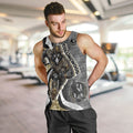 Personalised Collingwood Magpies Men Tank Top Trippy Psychedelic Abstract Art Mascot Football Fans